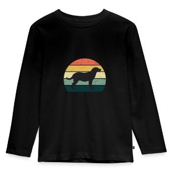 Labrador - Kinder Premium Bio Langarmshirt - Schwarz - Vorne - AI Model Kid Male (0cm)