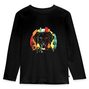 Golden retriever - Kids' Premium Longsleeve Shirt - black - Front - AI Model Kid Male (0cm)
