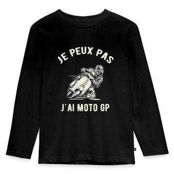 Je Peux Pas J Ai Moto GP - T-shirt manches longues Premium Enfant - noir - Devant - AI Model Kid Male (0cm)