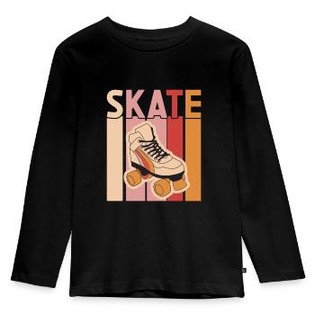 Roller skates - Kids' Premium Longsleeve Shirt - black - Front - AI Model Kid Male (0cm)