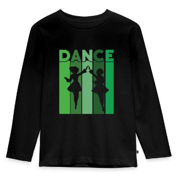 Irish Dance - Kids' Premium Longsleeve Shirt - black - Front - AI Model Kid Male (0cm)