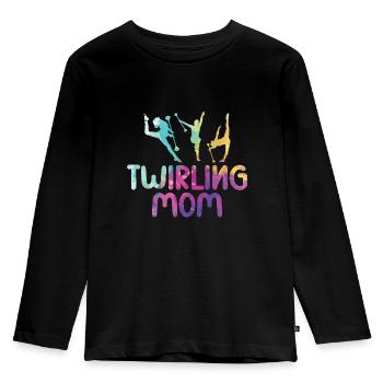 Tambourstab tourbillonnant - T-shirt manches longues Premium Enfant - noir - Devant - AI Model Kid Male (0cm)
