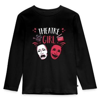 theatre - Kids' Premium Longsleeve Shirt - black - Front - AI Model Kid Male (0cm)