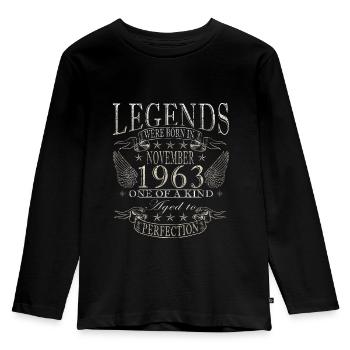november 1963 anniversary november 1963 november - Kids' Premium Longsleeve Shirt - black - Front - AI Model Kid Male (0cm)