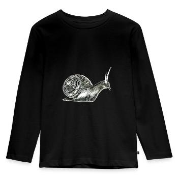 slug - Kids' Premium Longsleeve Shirt - black - Front - AI Model Kid Male (0cm)