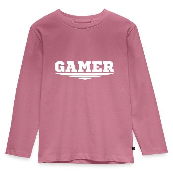 Gamer - T-shirt manches longues Premium Enfant - mauve - Devant - AI Model Kid Female (0cm)