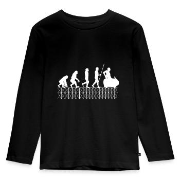 Achterbahn - Kinder Premium Bio Langarmshirt - Schwarz - Vorne - AI Model Kid Male (0cm)