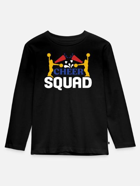 Cheer Squad - Kinder Premium Bio Langarmshirt - Schwarz