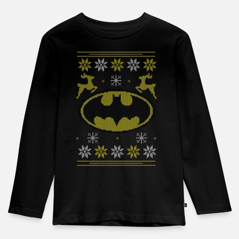 Batman DC Comics Ligue De Justice D'Amérique - T-shirt manches longues Premium Enfant - noir