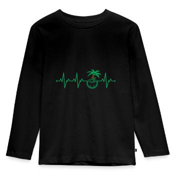 Noix de coco - T-shirt manches longues Premium Enfant - noir - Devant - AI Model Kid Male (0cm)