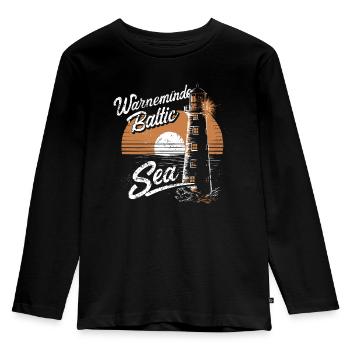 Warnemünde Mer Baltique - T-shirt manches longues Premium Enfant - noir - Devant - AI Model Kid Male (0cm)