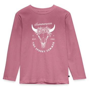 Summerween été gothique effrayant fête à thème - T-shirt manches longues Premium Enfant - mauve - Devant - AI Model Kid Female (0cm)