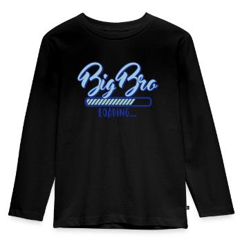Loading big BRO - big brother loads - baby - Kids' Premium Longsleeve Shirt - black - Front - AI Model Kid Male (0cm)