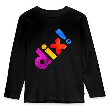 TEN 10 YEARS 10TH BIRTHDAY - Kids' Premium Longsleeve Shirt - black - Front - AI Model Kid Male (0cm)