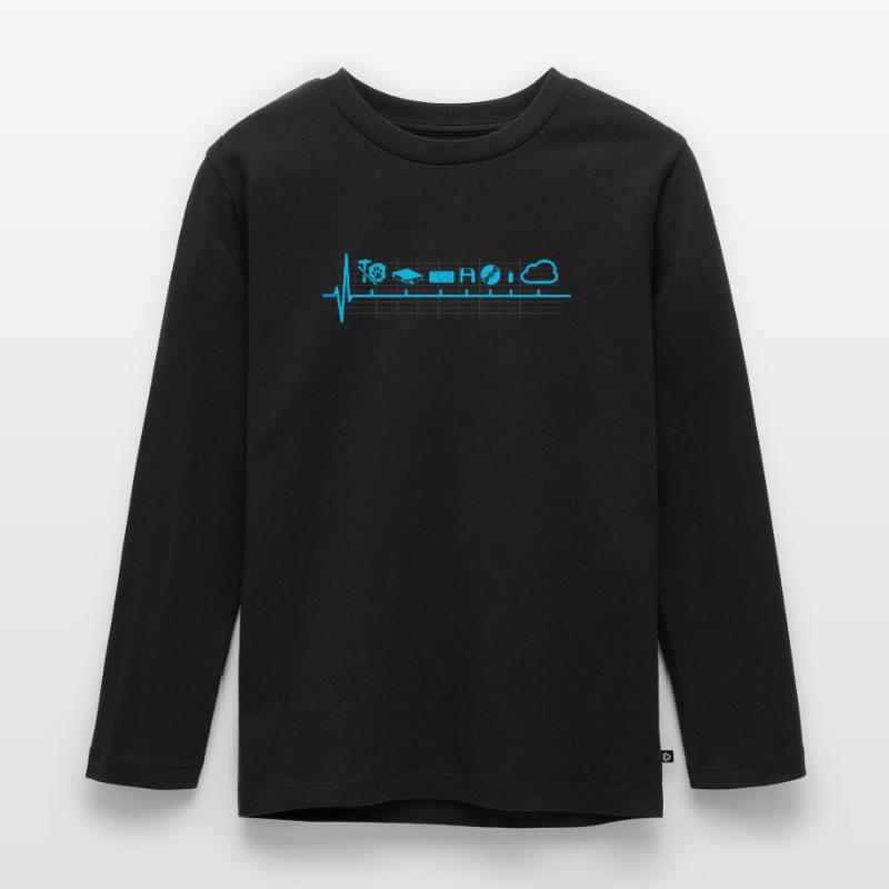 Disk Evolution Nerd Computer Kids' Premium Longsleeve Shirt