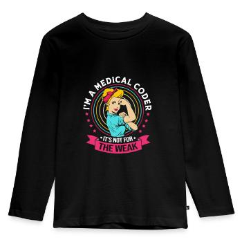 Medical programmer - Kids' Premium Longsleeve Shirt - black - Front - AI Model Kid Male (0cm)