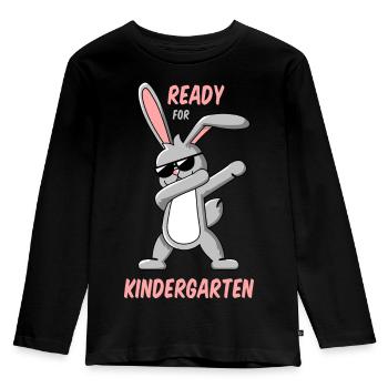 Kindergartenkind T-Shirt Bestseller - Kinder Premium Bio Langarmshirt - Schwarz - Vorne - AI Model Kid Male (0cm)