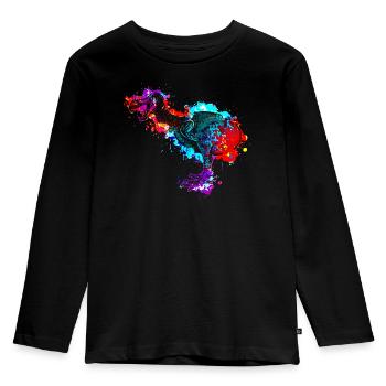 Dodo - Un oiseau disparu incapable de voler - T-shirt manches longues Premium Enfant - noir - Devant - AI Model Kid Male (0cm)