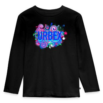 Urbex - Urban Explorer - Kinder Premium Bio Langarmshirt - Schwarz - Vorne - AI Model Kid Male (0cm)