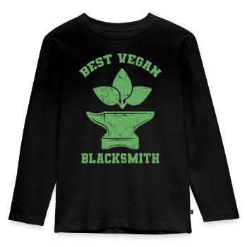 Blacksmith - Kids' Premium Longsleeve Shirt - black - Front - AI Model Kid Male (0cm)