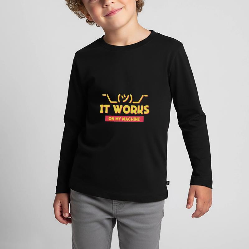 Assistance informatique et programmeur blague pour coder T-shirt manches longues Premium Enfant
