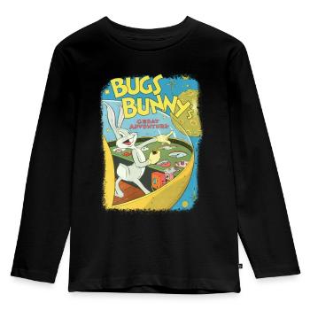 Looney Tunes Bugs Bunny Adventure Vintage - Kids' Premium Longsleeve Shirt - black - Front - AI Model Kid Male (0cm)