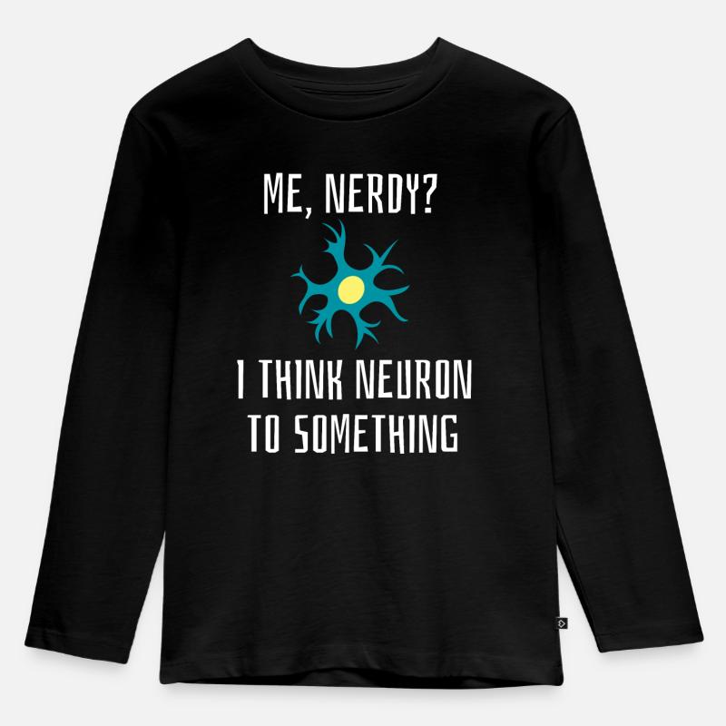 Lustiger Science Nerd Spruch - Kinder Premium Bio Langarmshirt - Schwarz