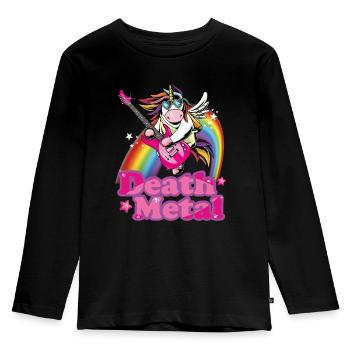 Heavy Metal - T-shirt manches longues Premium Enfant - noir - Devant - AI Model Kid Male (0cm)