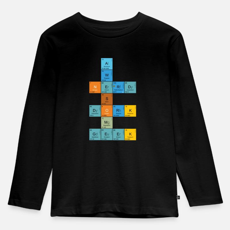 Nerd Science Geek - Kids' Premium Longsleeve Shirt - black