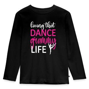 Proud Dance Grammy Grandma Par Dancer Dance Grammy - T-shirt manches longues Premium Enfant - noir - Devant - AI Model Kid Male (0cm)