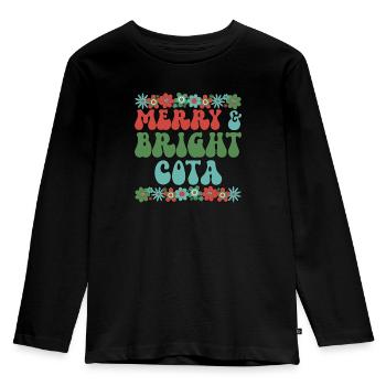 COTA Christmas Occupational Therapy Assistant Xmas - Kids' Premium Longsleeve Shirt - black - Front - AI Model Kid Male (0cm)