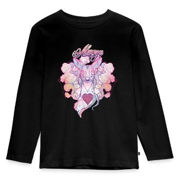 Harry Potter Doe Patronus Always - Kids' Premium Longsleeve Shirt - black - Front - AI Model Kid Male (0cm)