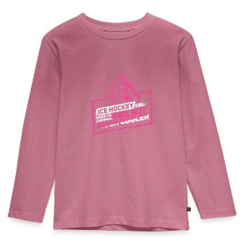 Eishockey Mädchen Frau Torhüter - Kinder Premium Bio Langarmshirt - Mauve - Vorne - AI Model Kid Female (0cm)