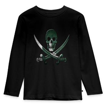 Pakistan - Kids' Premium Longsleeve Shirt - black - Front - AI Model Kid Male (0cm)