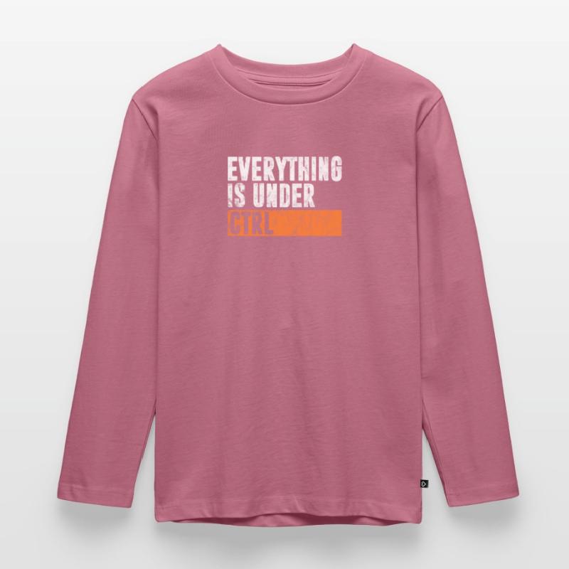 Computer Nerd PC Programmierer Informatik Geschenk Kinder Premium Bio Langarmshirt