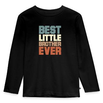 Frère - T-shirt manches longues Premium Enfant - noir - Devant - AI Model Kid Male (0cm)