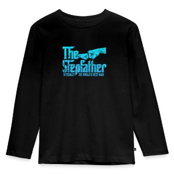 Stepfather - Kids' Premium Longsleeve Shirt - black - Front - AI Model Kid Male (0cm)