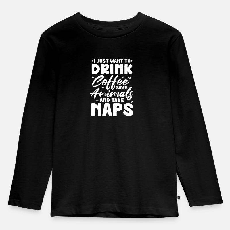 Tierarzt - Kinder Premium Bio Langarmshirt - Schwarz