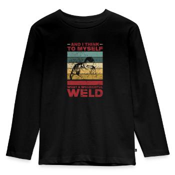 Blacksmith - Kids' Premium Longsleeve Shirt - black - Front - AI Model Kid Male (0cm)