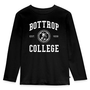 Bottrop College University Universität Hochschule - Kids' Premium Longsleeve Shirt - black - Front - AI Model Kid Male (0cm)
