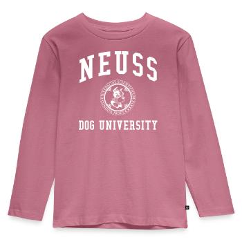 Neuss Dog University Universität Hochschule Uni - Kids' Premium Longsleeve Shirt - mauve - Front - AI Model Kid Female (0cm)