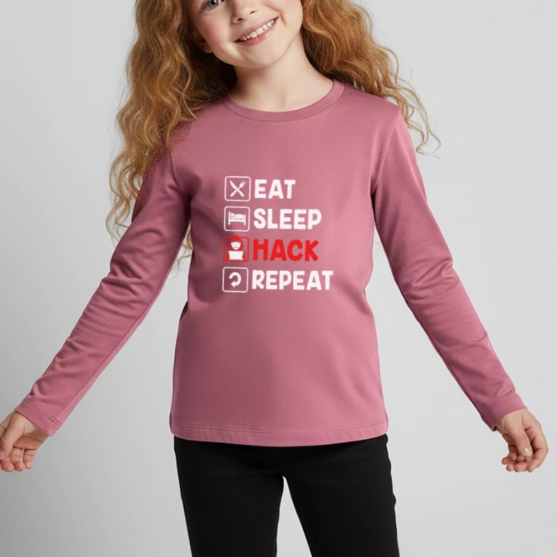 Cybersecurity Cyber Programmierer Hacker Kinder Premium Bio Langarmshirt