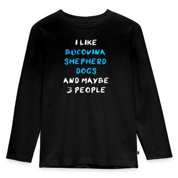 Bucovina Shepherd Dog - Kids' Premium Longsleeve Shirt - black - Front - AI Model Kid Male (0cm)