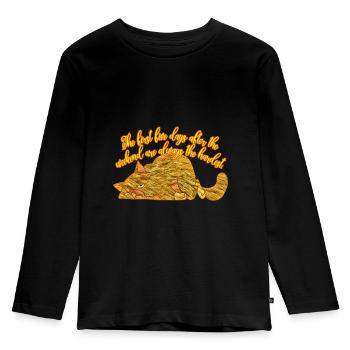 weekend - Kids' Premium Longsleeve Shirt - black - Front - AI Model Kid Male (0cm)