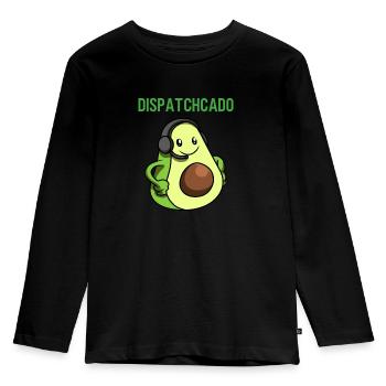 Notruf Disponent 112 Krankenwagen Feuerwehr - Kinder Premium Bio Langarmshirt - Schwarz - Vorne - AI Model Kid Male (0cm)