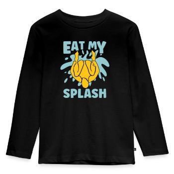 Plongée Plongeur pulvérisation - T-shirt manches longues Premium Enfant - noir - Devant - AI Model Kid Male (0cm)