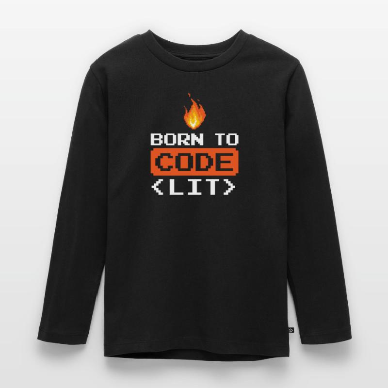 Entwickler Coder Programmierer Lustig Kinder Premium Bio Langarmshirt