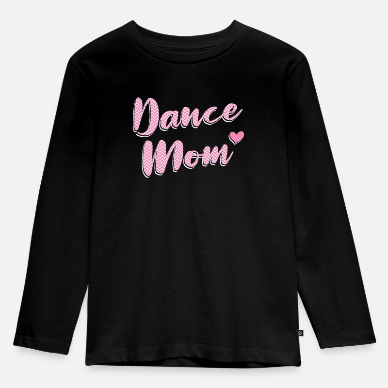 Mom Mutter Mutter - Kinder Premium Bio Langarmshirt - Schwarz