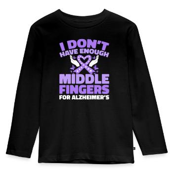 Maladie d’Alzheimer - T-shirt manches longues Premium Enfant - noir - Devant - AI Model Kid Male (0cm)