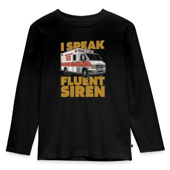 Ambulancier - T-shirt manches longues Premium Enfant - noir - Devant - AI Model Kid Male (0cm)